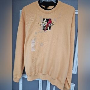 NWT * 3xl women's trillogy by morning  sun Cardinals embroidered sweater (gd-s)